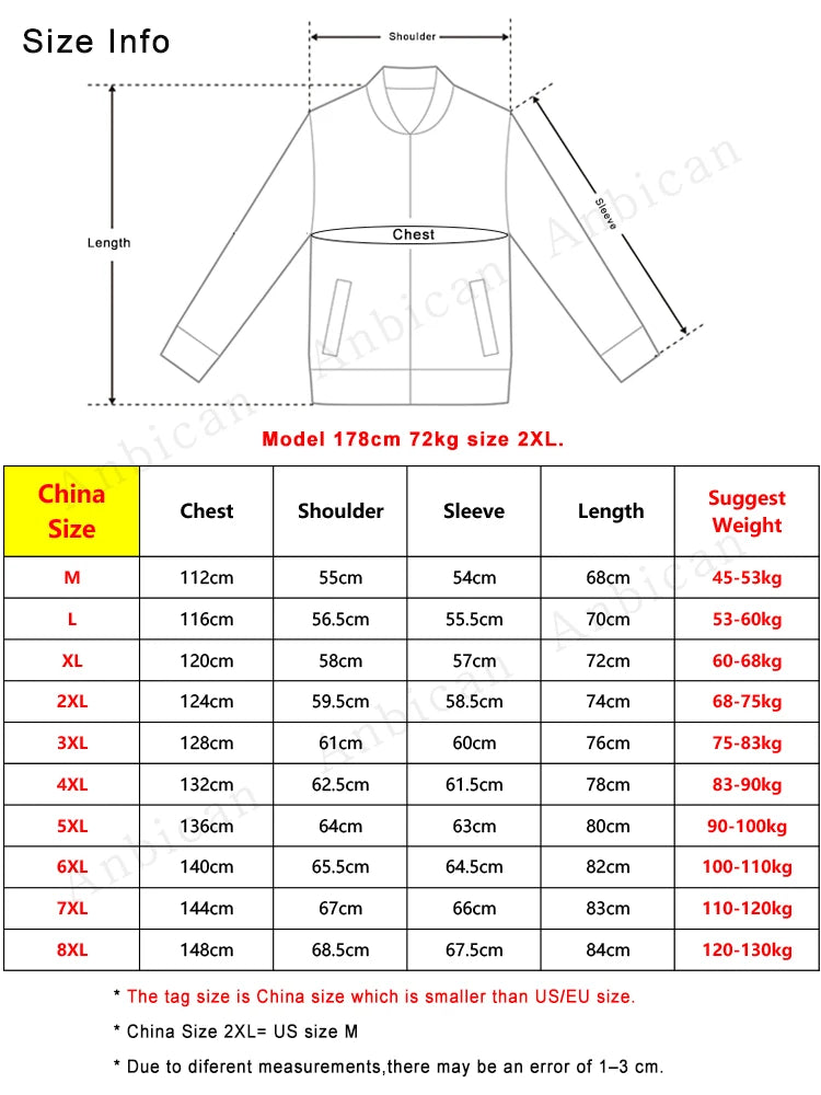 2024 New Men's Winter Jacket Thick Warm Parka Coat Korean Fashion Hooded Windbreaker Cotton Padded Thermal Jackets Plus Size 8XL