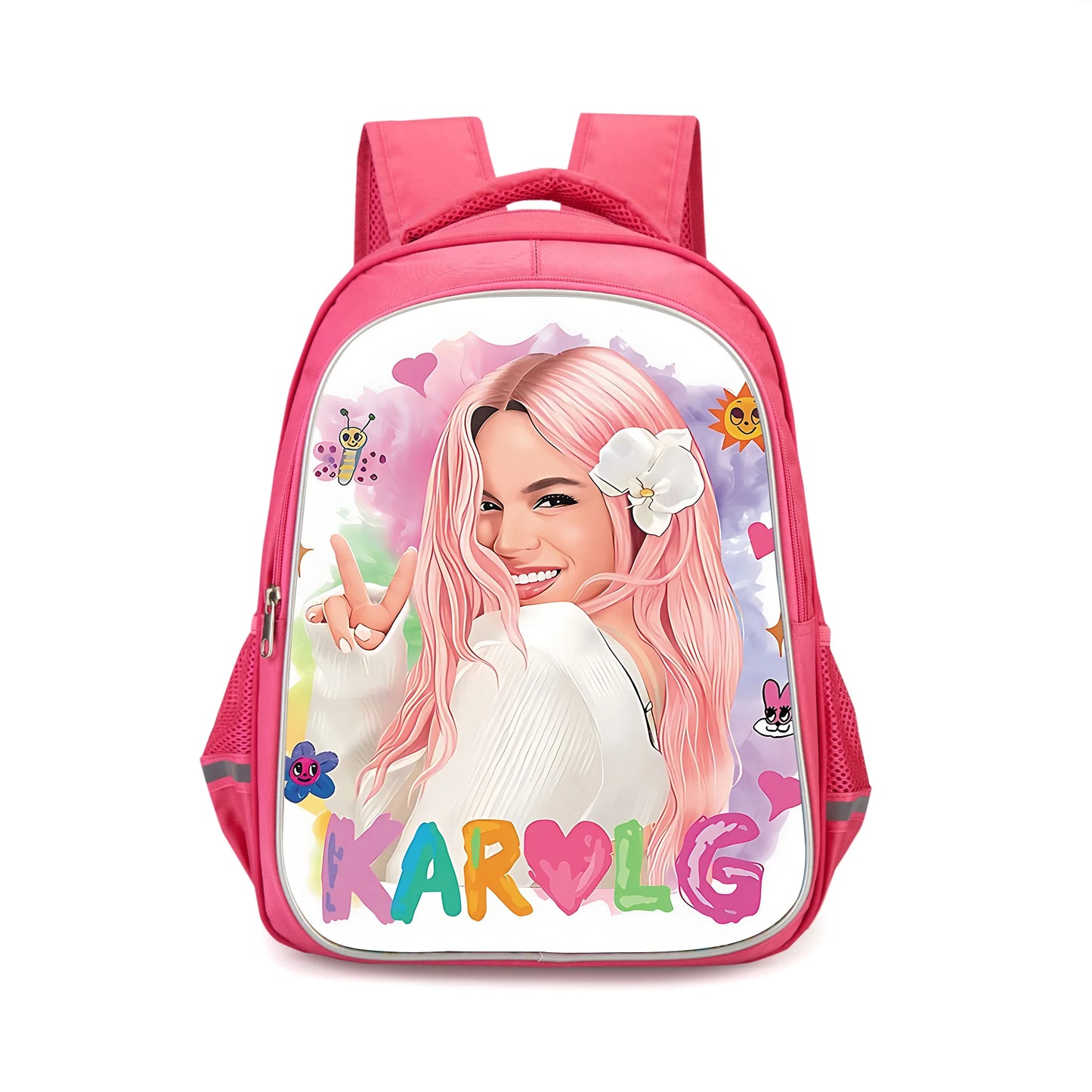 Karol G Manana Sera Bonito Child Backpacks Girls Student Birthday Gift School Bags Camping Durable Rucksack