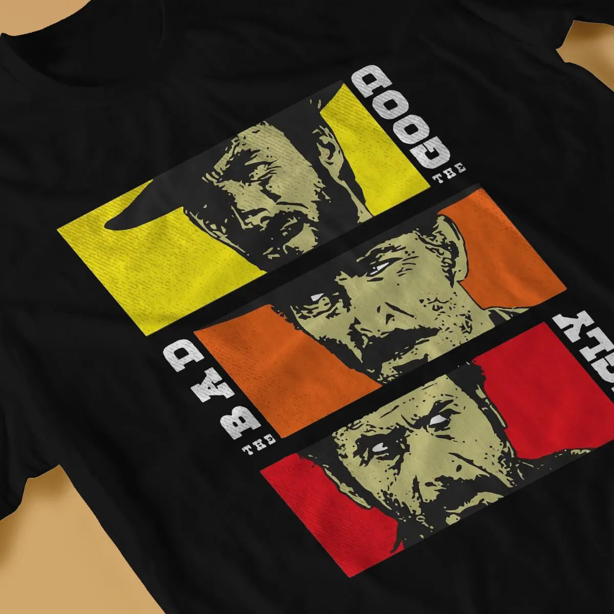 The Good The Bad And The Ugly Men's T Shirt Red Dead Redemption Awesome Tees Short Sleeve O Neck T-Shirt Cotton 4XL 5XL Tops