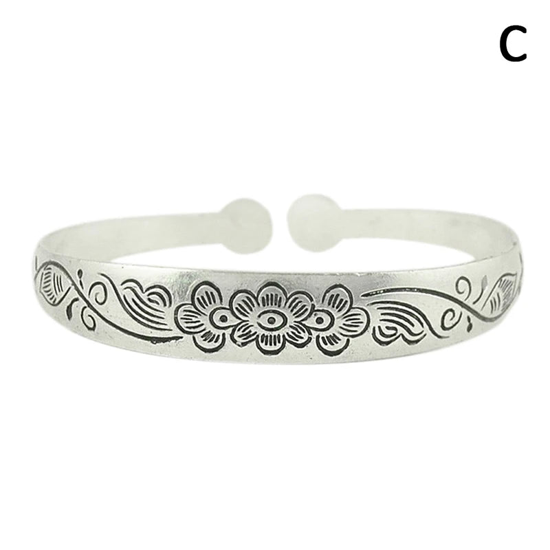 Plated Tibetan Turtle Shaped bangles Bracelet Women Cuff Bangle Antique Silver Adjustable Jewelry Gift Bracelets