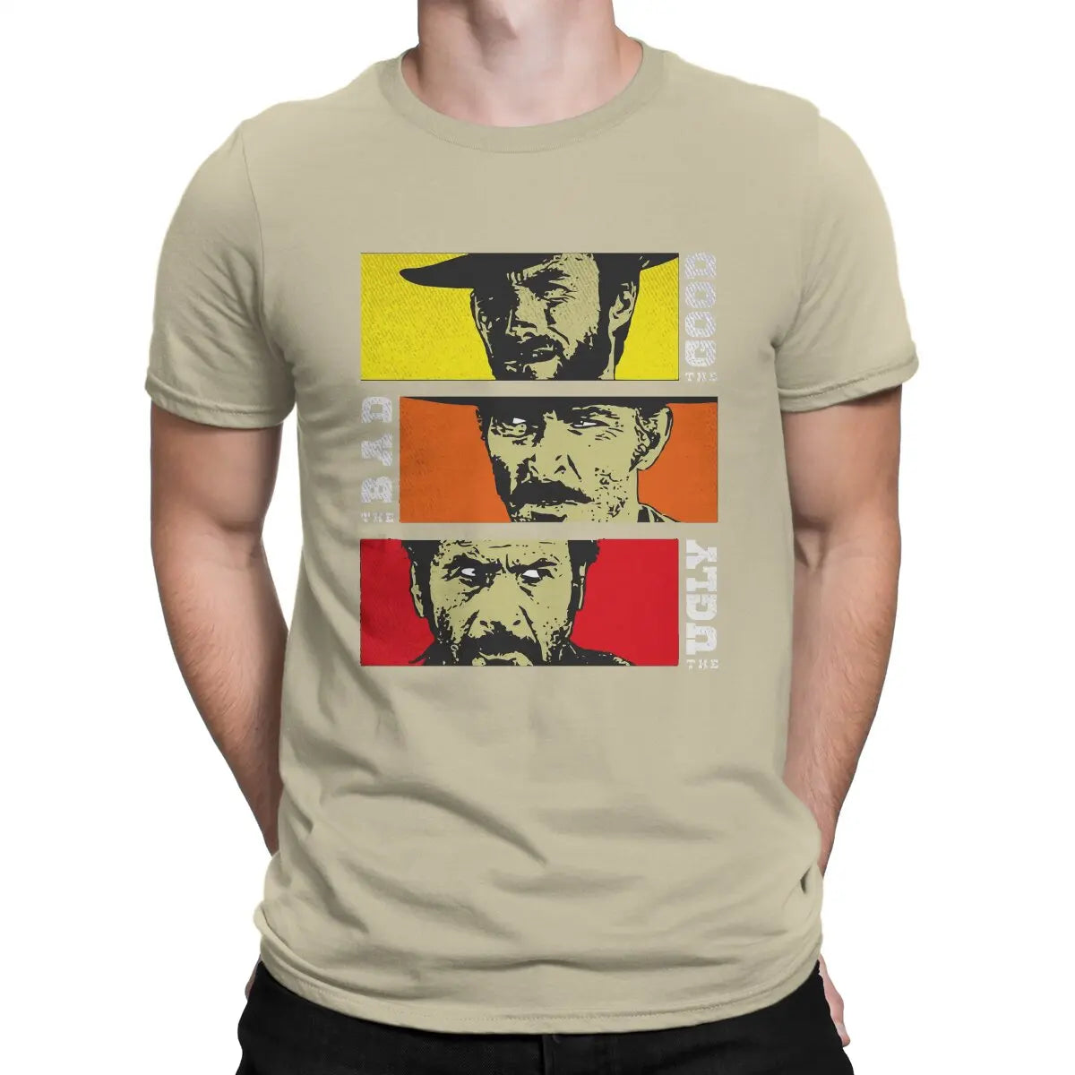 The Good The Bad And The Ugly Men's T Shirt Red Dead Redemption Awesome Tees Short Sleeve O Neck T-Shirt Cotton 4XL 5XL Tops