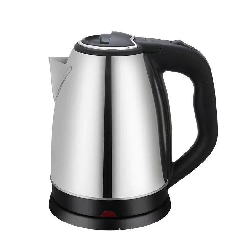 2.0L Stainless Steel Electric Kettle Silver Gray Base Separation Desion Rust-resistant Durable for Home Office During Travel