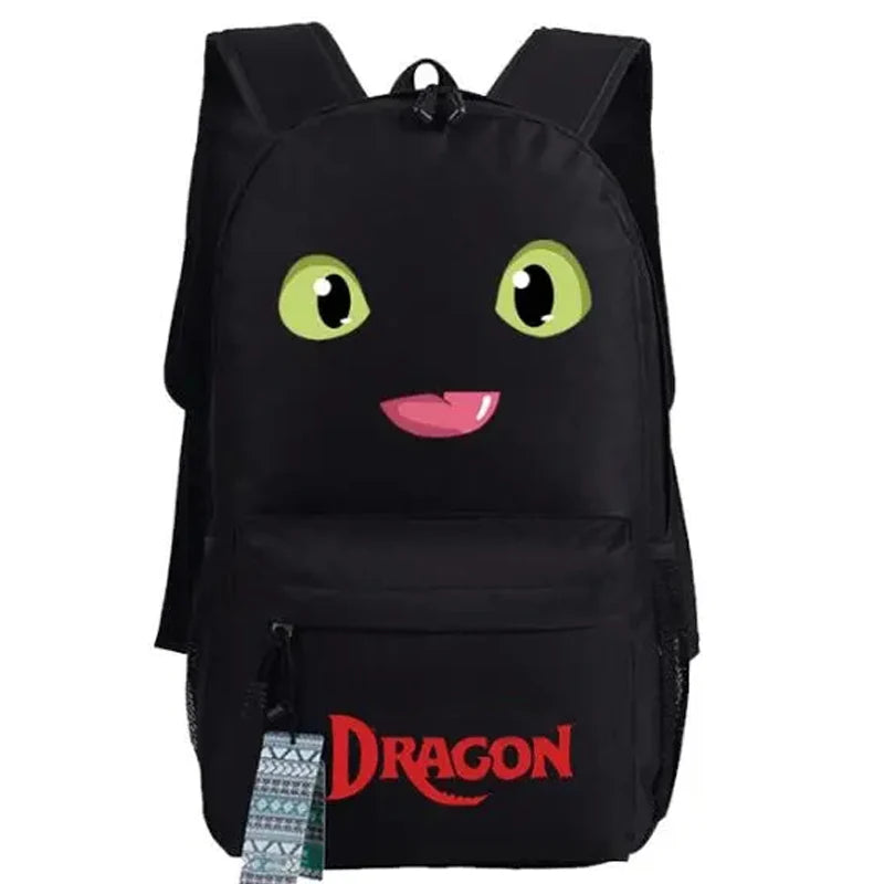 Hot Film Toothless Dragon Backpack Train Your NightFury Bag Canvas  Luminous Schoolbag Travel Bags