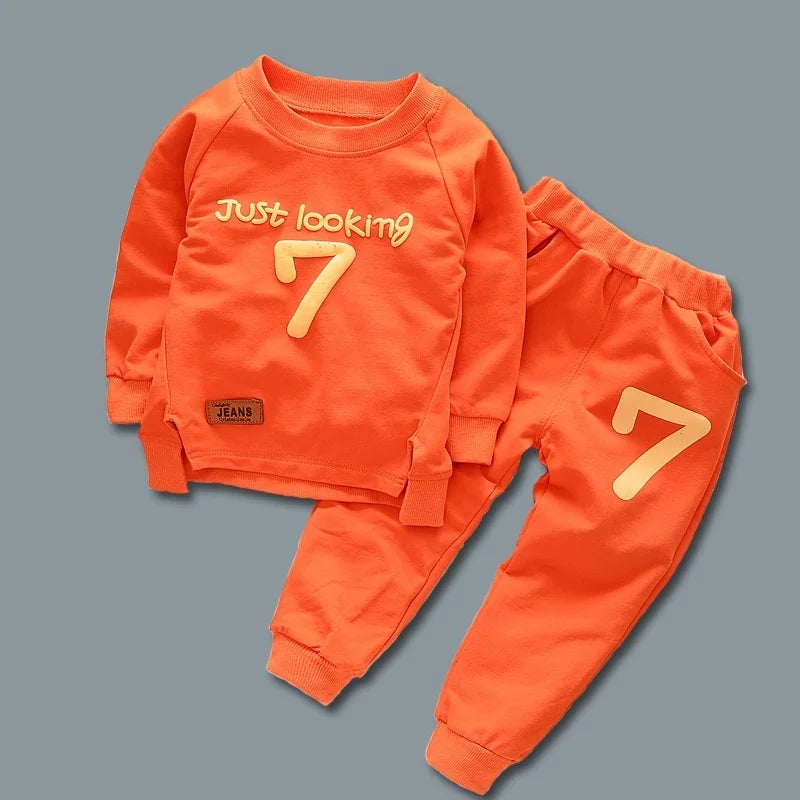 New Autumn Baby Girl Clothes Kids Boys Clothing Children Fashion T-Shirt Pants 2Pcs/Set Toddler Casual Costume Infant Tracksuits