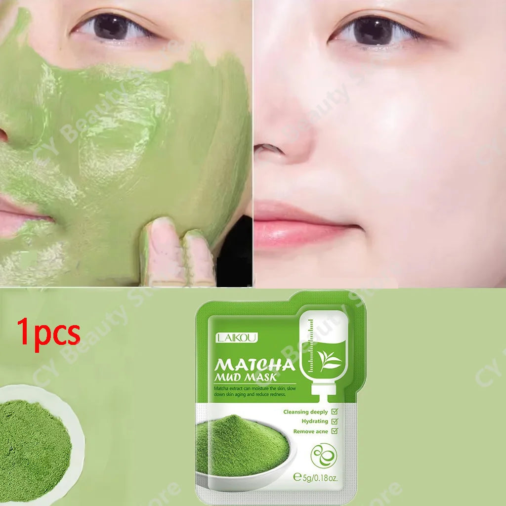 Fast Remove Blackhead Green Tea Solid Mask Clean Stick Mask Facial Dispel Acne Blemish Shrink Pores Oil Control Korean Skin Care