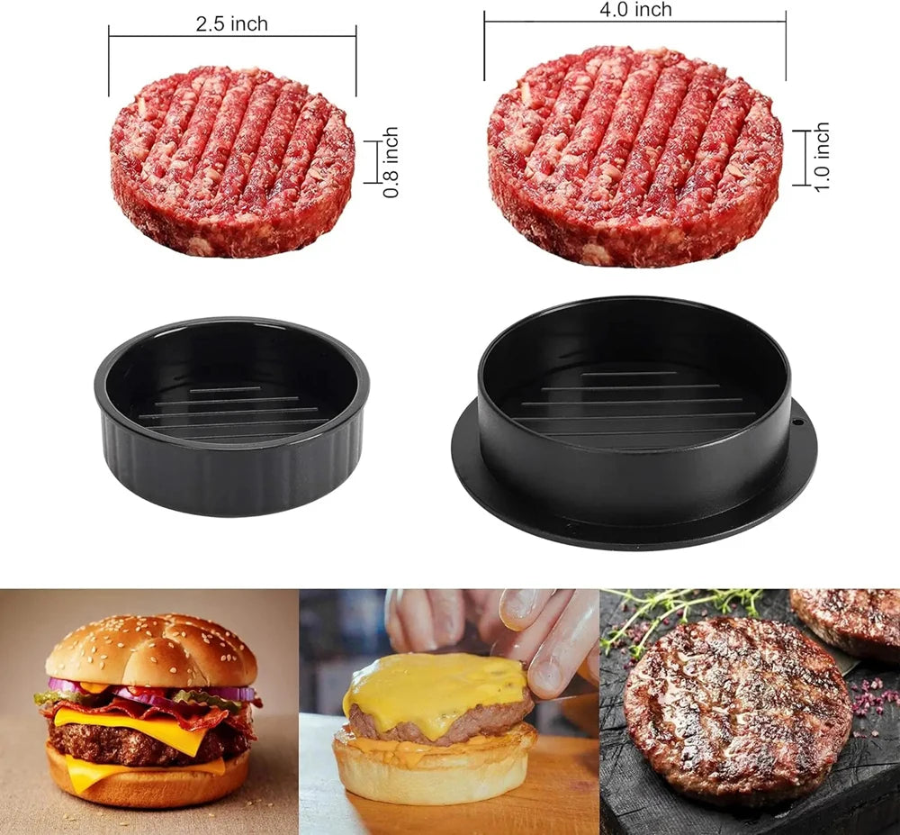 Hamburger Meat Press Maker Round Shape Non-Stick Stuffed Burger Patties Beef Grill Pie Press Mould Maker Kitchen Accessories