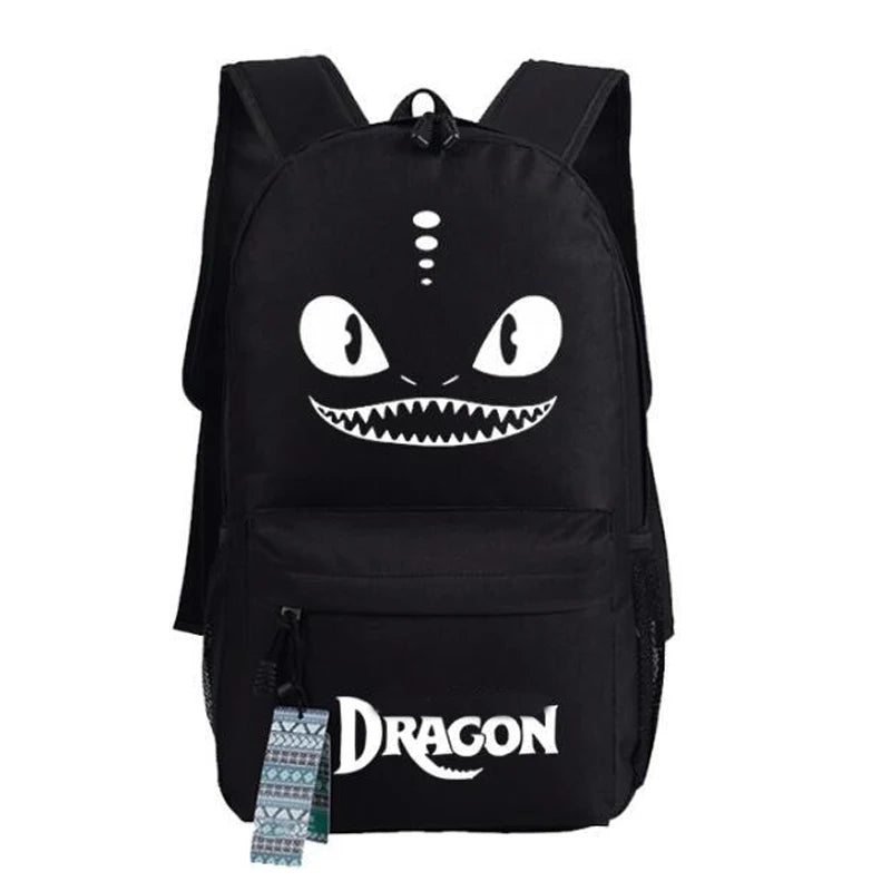 Hot Film Toothless Dragon Backpack Train Your NightFury Bag Canvas  Luminous Schoolbag Travel Bags