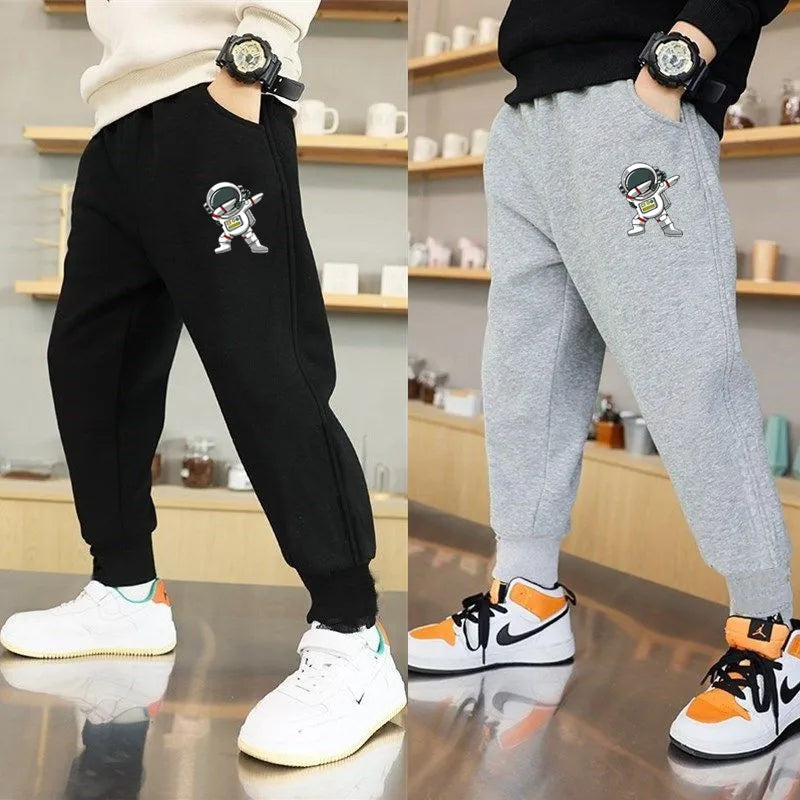 Boys Dab astronaut Joggers Sweatpants Kids Skinny Pants Gyms Workout Track pants Autumn Winter Male Cotton Sportswear Trousers