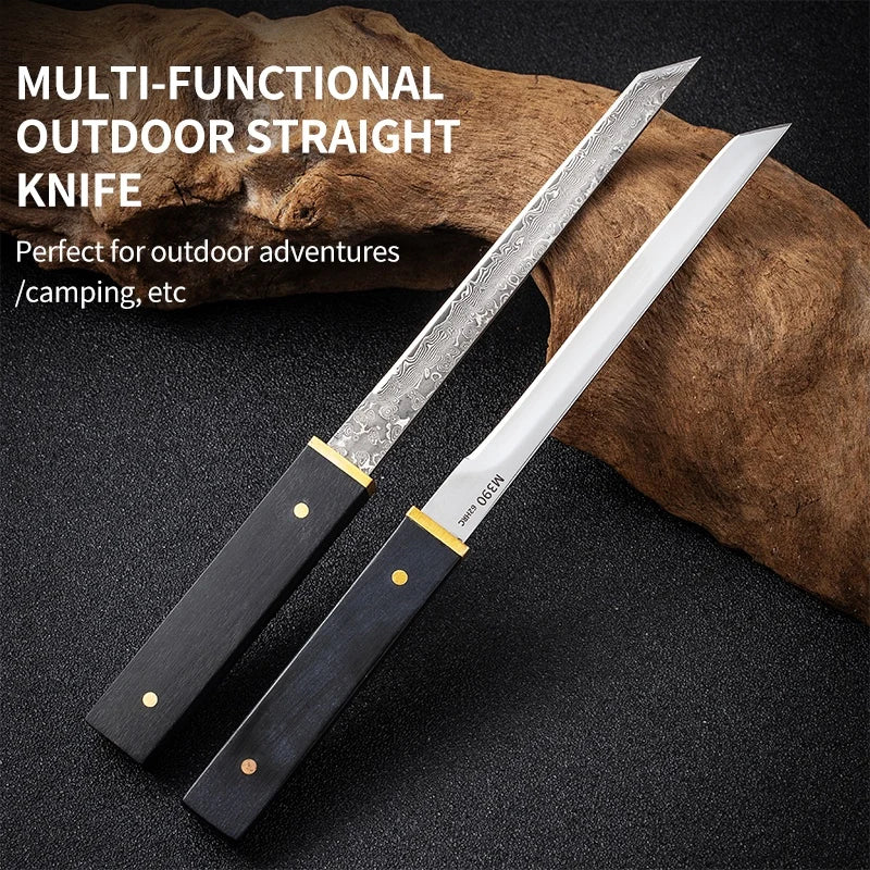 7.87in Damascus Knife - Perfect for Fruit, Meat, Fishing! Portable and Versatile Blade!