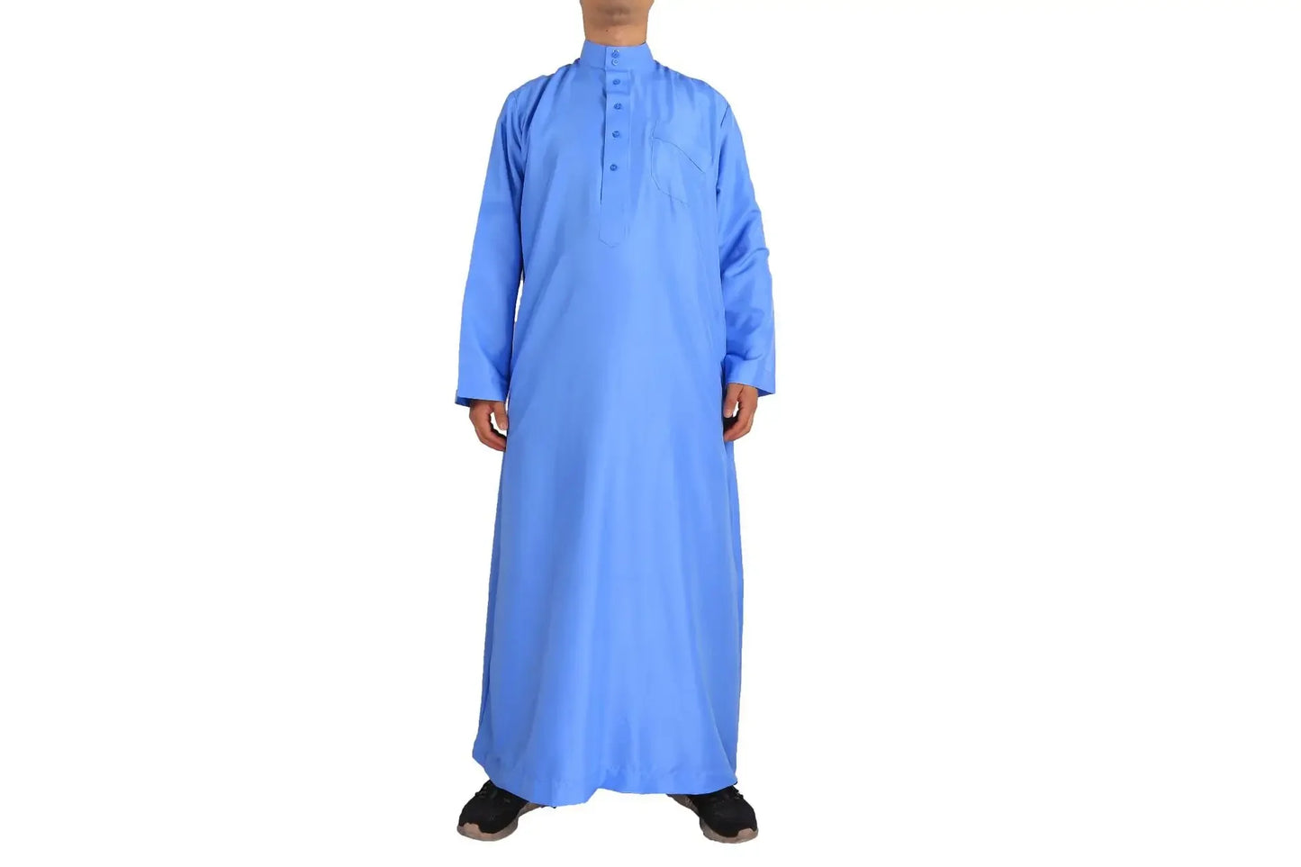 Solid Muslim Fashion Men Robe Kaftan Abaya Pakistan Jubba Men Bonnet Homme Musulman Arabic Islamic Clothing Qamis Homme Musulman