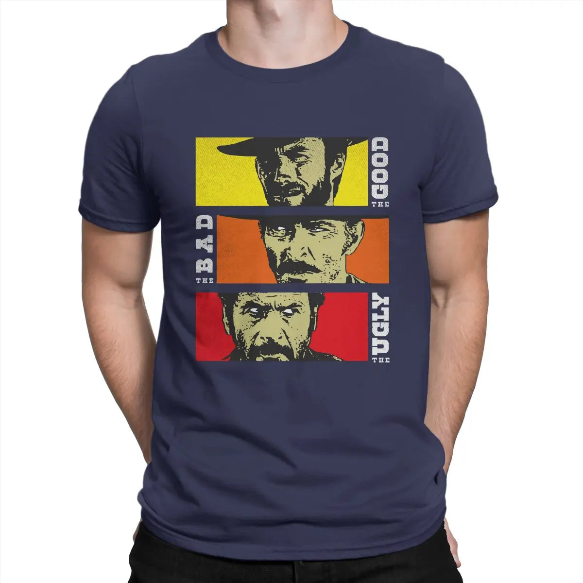 The Good The Bad And The Ugly Men's T Shirt Red Dead Redemption Awesome Tees Short Sleeve O Neck T-Shirt Cotton 4XL 5XL Tops