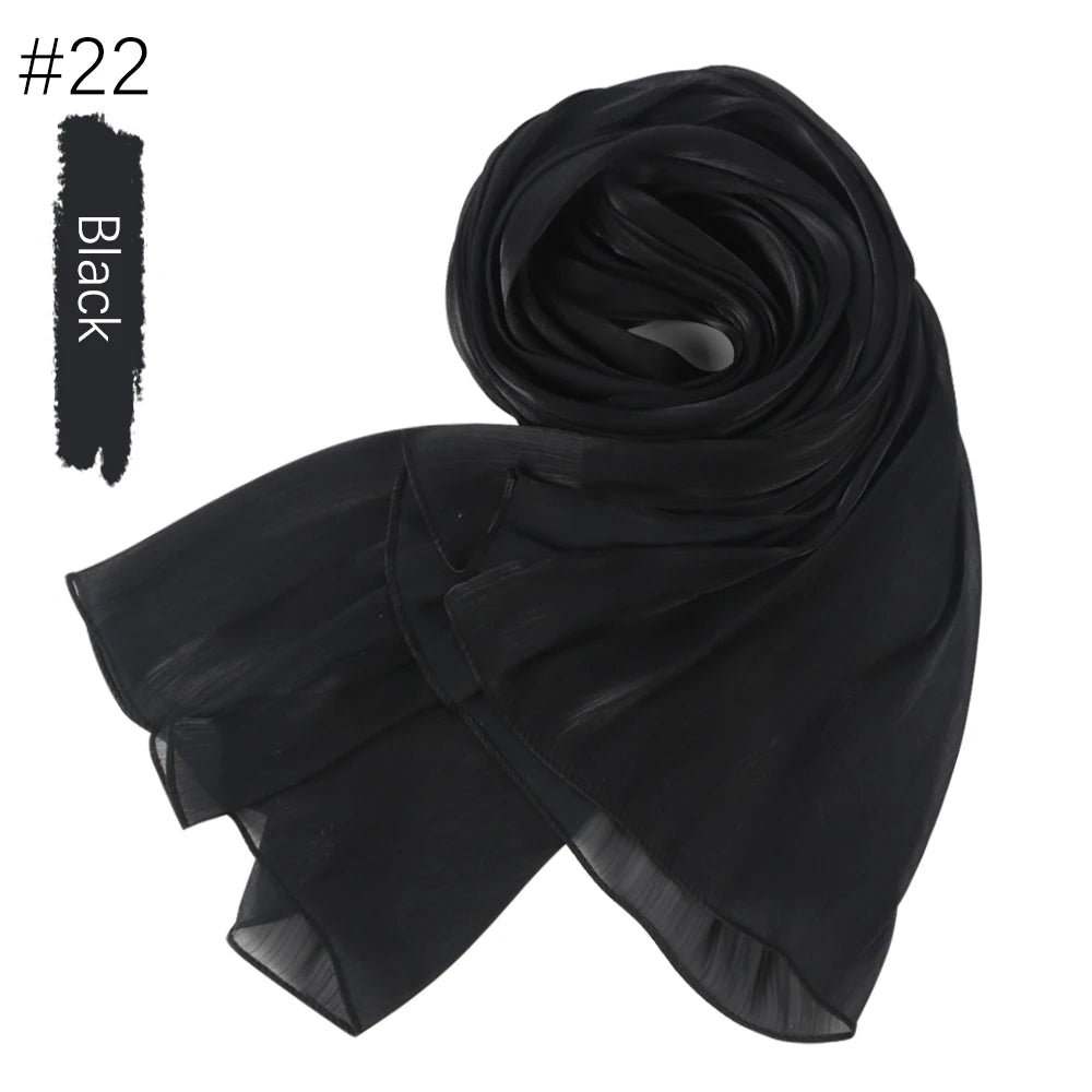 Shimmer Silk Shawl Luxury scarfs Muslim Fashion Hijab Scarf Head Scarf Headwraps For Muslim Women Head Wrap Islamic Women Veil