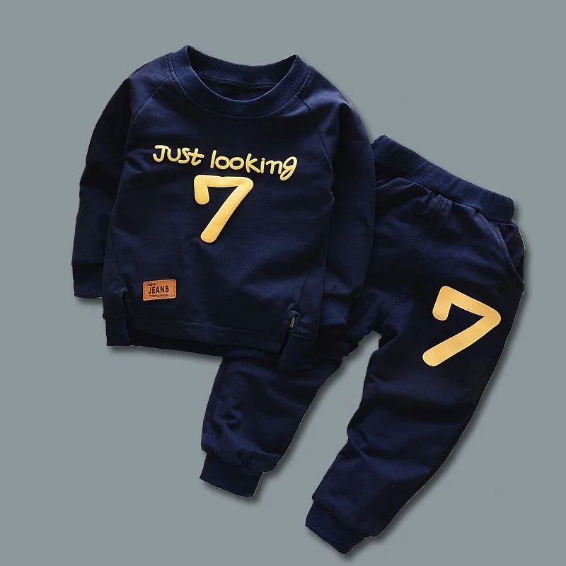 New Autumn Baby Girl Clothes Kids Boys Clothing Children Fashion T-Shirt Pants 2Pcs/Set Toddler Casual Costume Infant Tracksuits