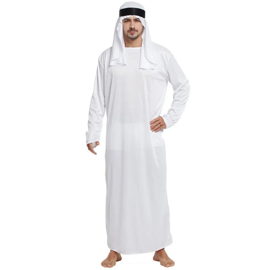 1Set Arab Middle UAE Cosplay  Headband Men's Robes With Headband Strap