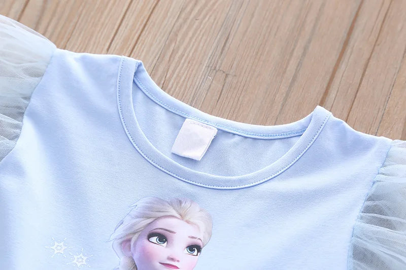 Summer Girls Dress Disney Frozen Elsa Anna Baby Girl Clothes Kids Dresses Princess Party Costume For Children Outfits Clothing