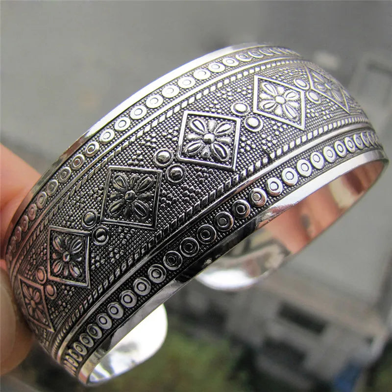 Plated Tibetan Turtle Shaped bangles Bracelet Women Cuff Bangle Antique Silver Adjustable Jewelry Gift Bracelets