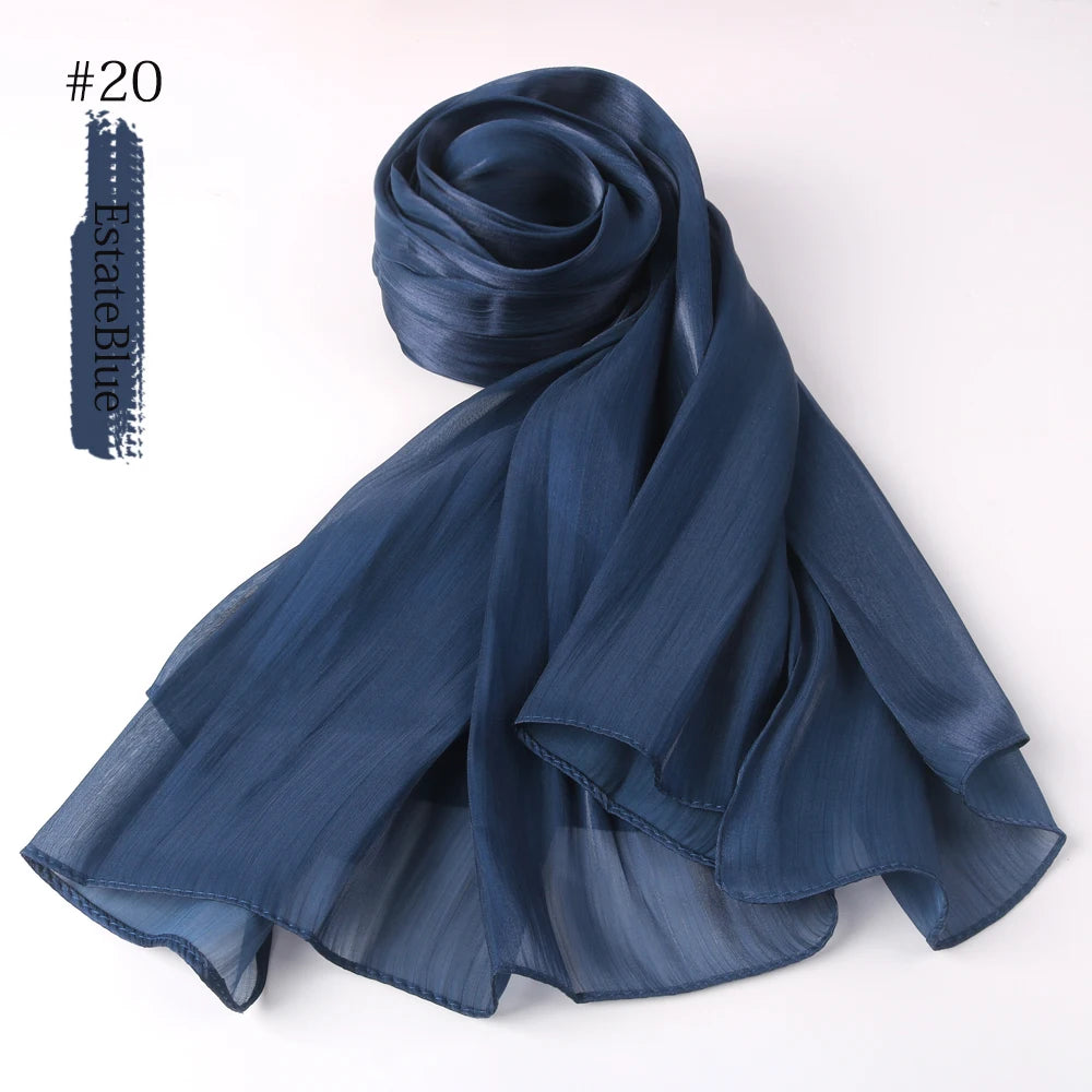 Shimmer Silk Shawl Luxury scarfs Muslim Fashion Hijab Scarf Head Scarf Headwraps For Muslim Women Head Wrap Islamic Women Veil