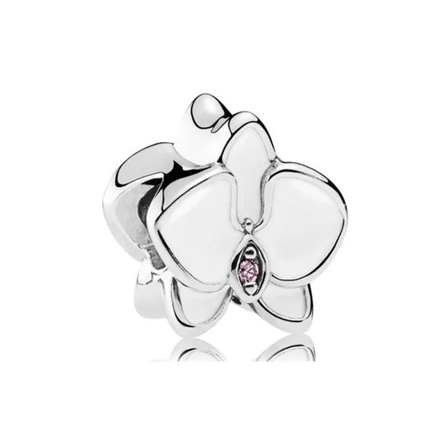 925 Sterling Silver Flower Flower Fairy Butterfly Daisy Pendant Charm bead Fit Original Pendant Bracelet DIY Jewelry For Women