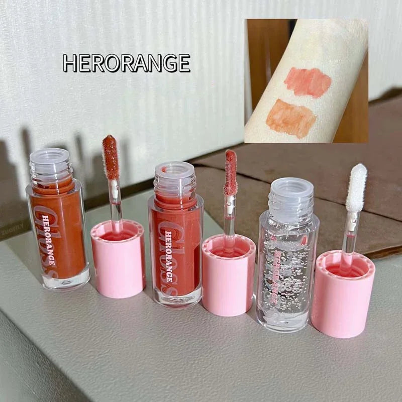 Water Light Lip Gloss Moisturizing Transparent Jelly Mirror Lip Glaze Crystal Clear Hydrating Lip Plumping Gloss Korean Makeup