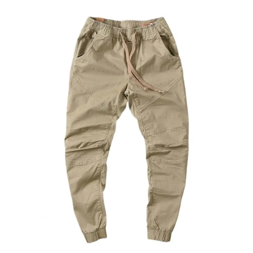 Stylish  Joggers Pants Sporty Pure Color Slim Pants Solid Color Male Men Cargo Pants Men Clothes