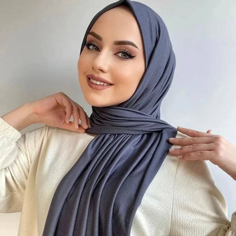 Premium Jersey One-loop Instant Hijab Scarf Muslim Women Head Wrap Muslim Fashion Islamic Clothing Ready To Wear