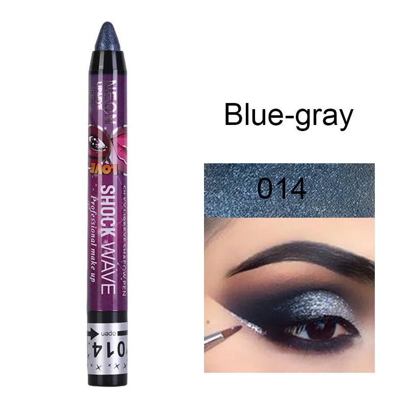 2 In 1  Eyeshadow Lipstick Stick Pencil Waterproof Glitter Matte Eye Shadow Makeup Pigment  Eyeshadow Pen