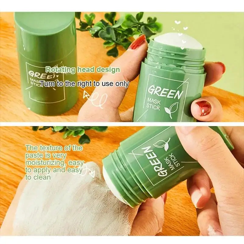 Fast Remove Blackhead Green Tea Solid Mask Clean Stick Mask Facial Dispel Acne Blemish Shrink Pores Oil Control Korean Skin Care