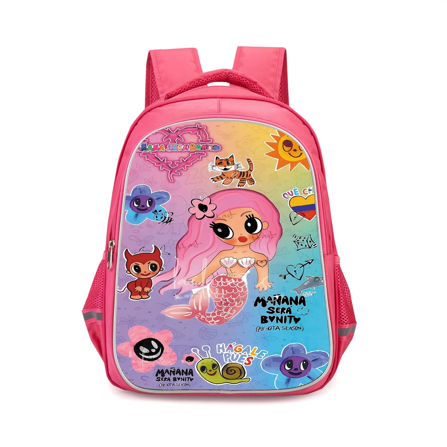 Karol G Manana Sera Bonito Child Backpacks Girls Student Birthday Gift School Bags Camping Durable Rucksack