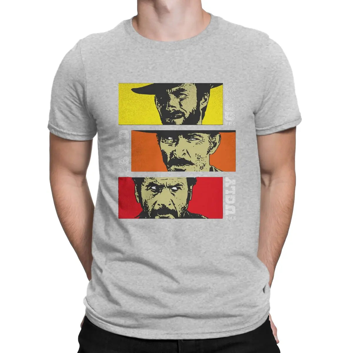 The Good The Bad And The Ugly Men's T Shirt Red Dead Redemption Awesome Tees Short Sleeve O Neck T-Shirt Cotton 4XL 5XL Tops