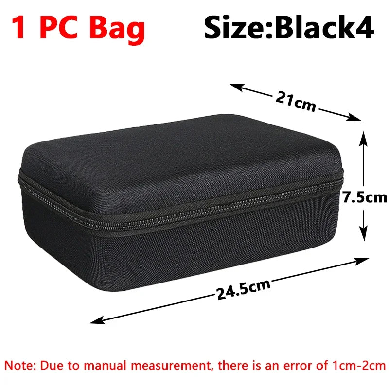 Multi-Size EVA Hard Storage Box Travel Zipper Bag Shockproof Outdoor Tools Bag for Earphone Storage Case Accessories Makeup Bags