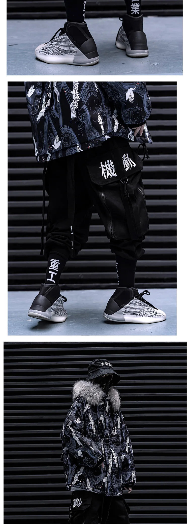 2023 Ribbons Embroidery Tactical Hip Hop Cargo Pants With Big Pockets Men Women Harajuku Punk Techwear Harem Pants