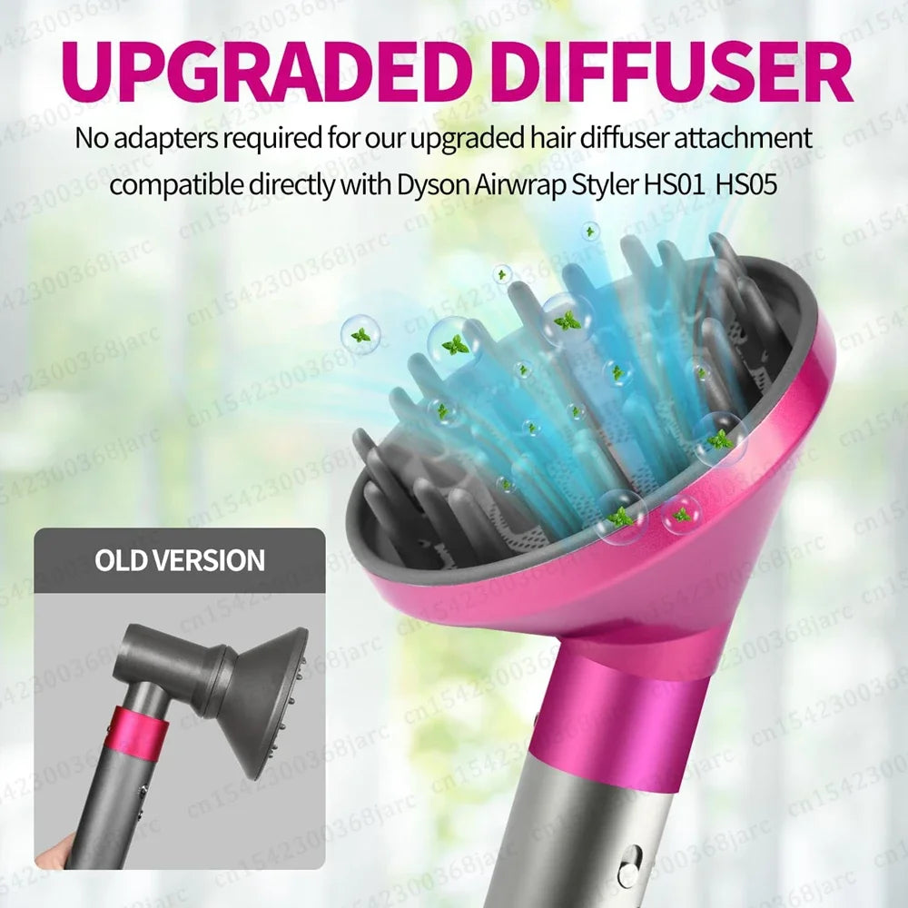 Hair Curler Nozzle For Dyson Airwrap HS01 HS05 Sencicimen X9 Hair Dryer Accessories Multi Hair Styler Hard Soft Smoothing Brush