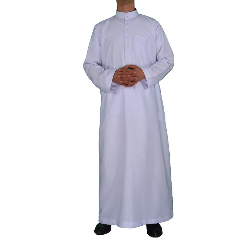 Islamic Clothing Men Length Long Sleeve Loose Muslim Men Saudi Arabia Pakistan Kurta Muslim Costumes Muslim Dress Kaftan Thobe