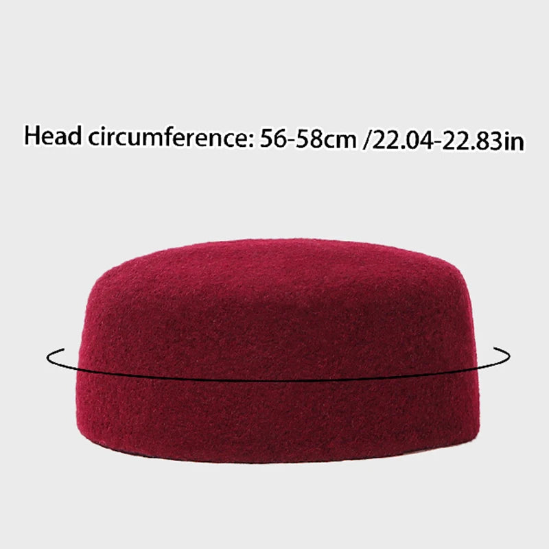 56-58cm Muslim Caps Men Prayer Hat Winter Warm Wool Islamic Hijab Caps Arabic Musulman Headwraps Cap Clothing Accessories