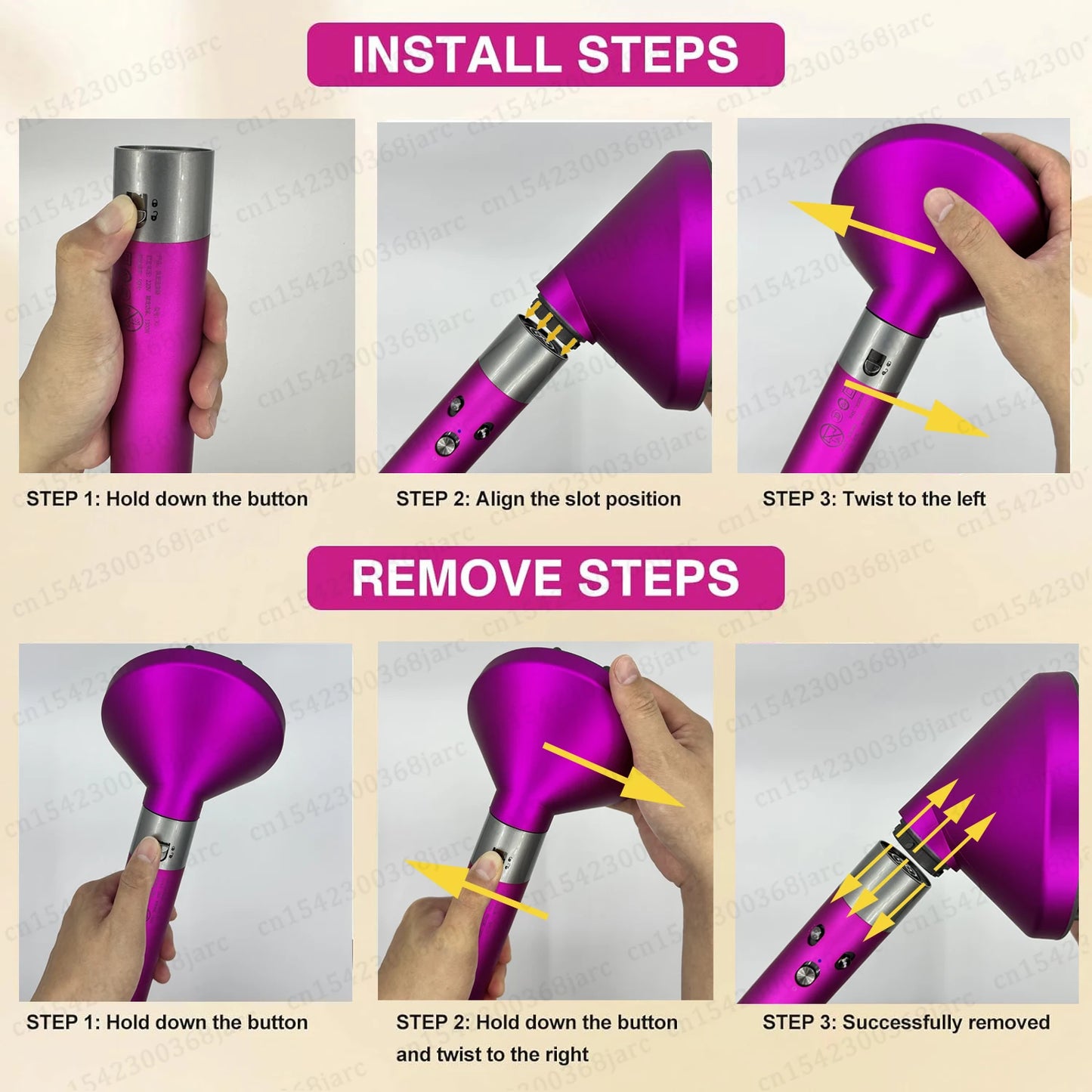 Hair Curler Nozzle For Dyson Airwrap HS01 HS05 Sencicimen X9 Hair Dryer Accessories Multi Hair Styler Hard Soft Smoothing Brush