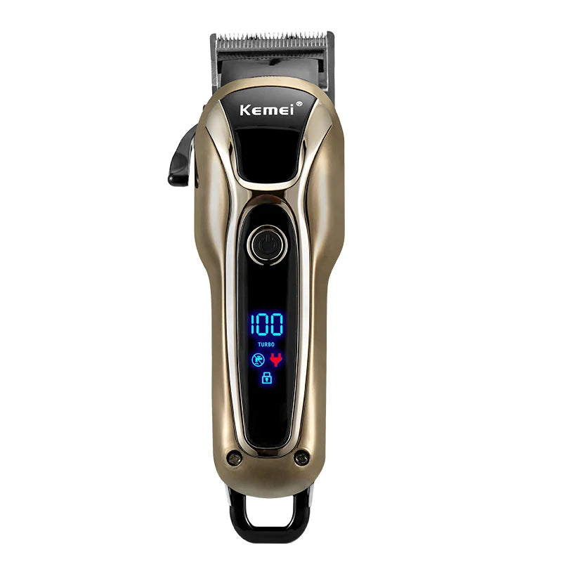 Professional Hair Trimmer Gold Clipper For Men Rechargeable Barber Cordless Hair Cutting T Machine Hair Styling Beard Trimmer