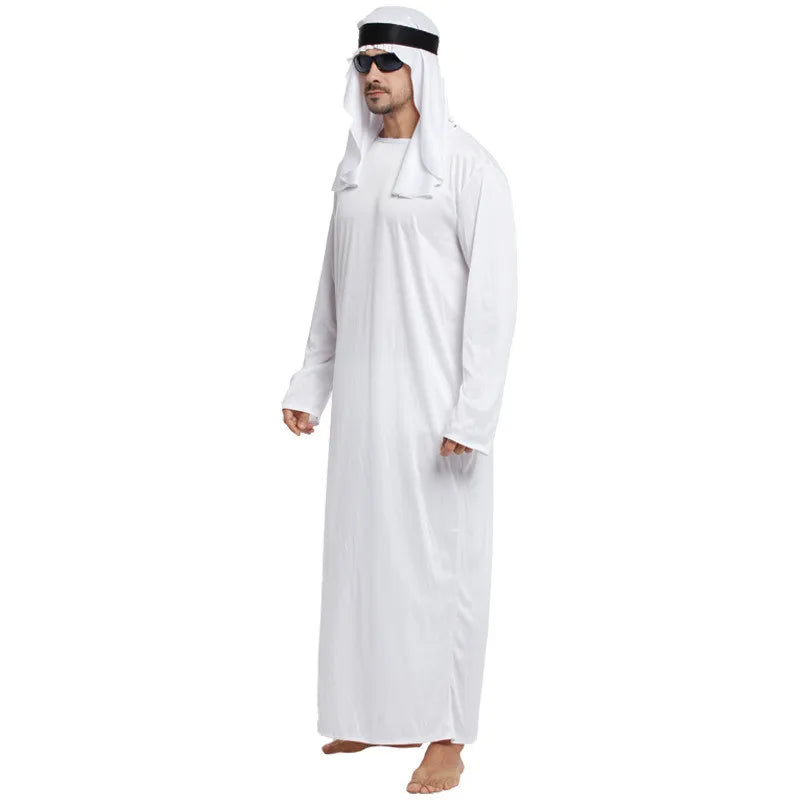 1Set Arab Middle UAE Cosplay  Headband Men's Robes With Headband Strap