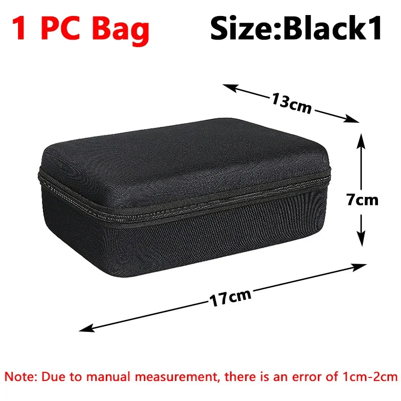 Multi-Size EVA Hard Storage Box Travel Zipper Bag Shockproof Outdoor Tools Bag for Earphone Storage Case Accessories Makeup Bags