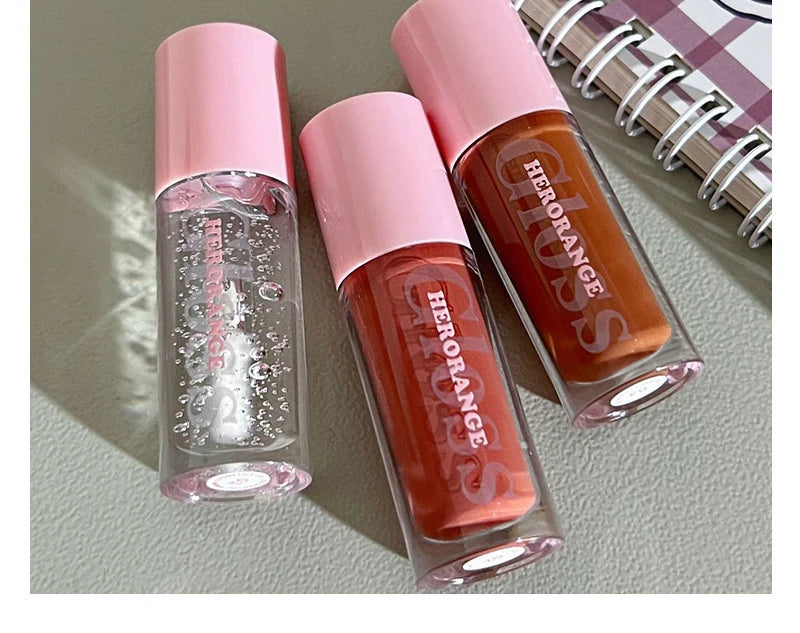 Water Light Lip Gloss Moisturizing Transparent Jelly Mirror Lip Glaze Crystal Clear Hydrating Lip Plumping Gloss Korean Makeup