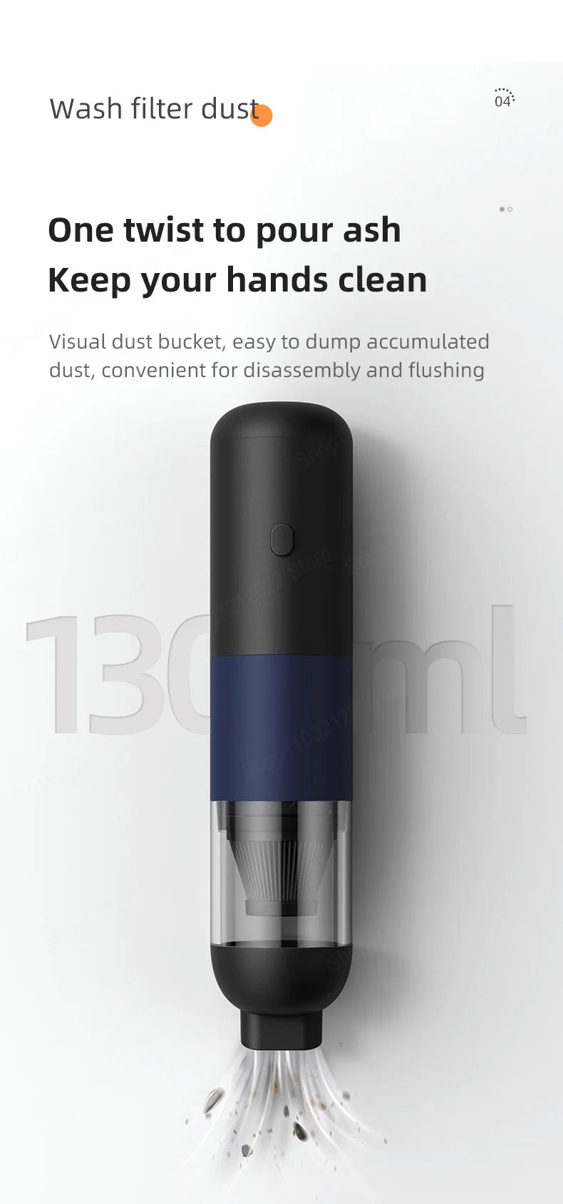 Xiaomi Youpin Vacuum Cleaner Large Suction Portable Handheld Wireless Dust Catcher Smart Car Dual Purpose Home Appliance Filter