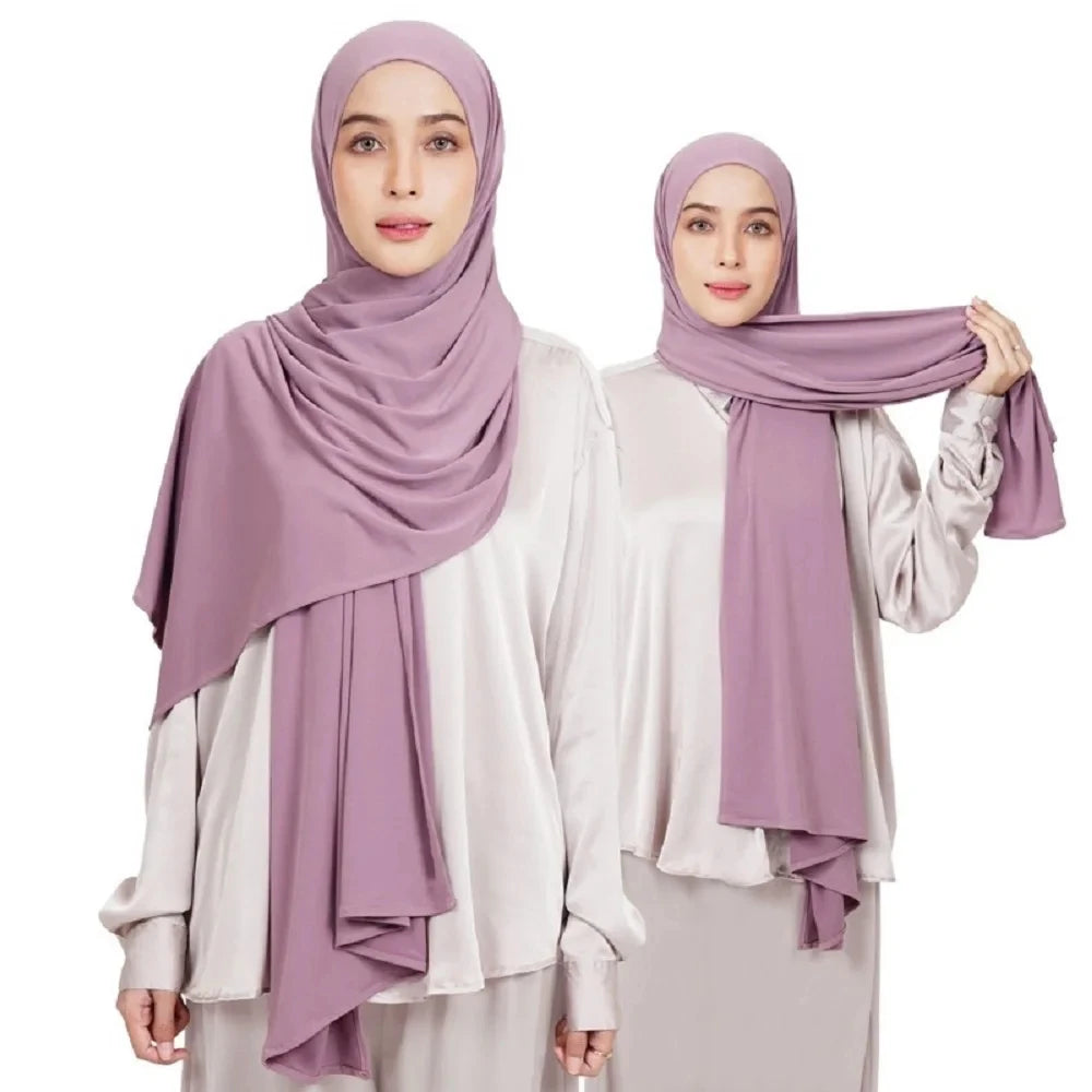 Premium Jersey One-loop Instant Hijab Scarf Muslim Women Head Wrap Muslim Fashion Islamic Clothing Ready To Wear