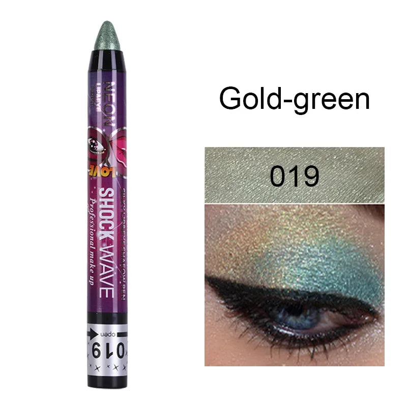 2 In 1  Eyeshadow Lipstick Stick Pencil Waterproof Glitter Matte Eye Shadow Makeup Pigment  Eyeshadow Pen