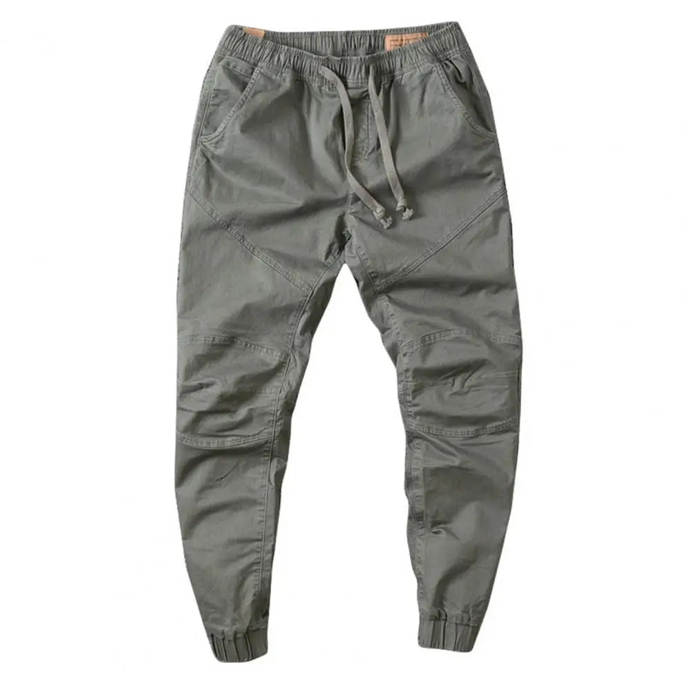 Stylish  Joggers Pants Sporty Pure Color Slim Pants Solid Color Male Men Cargo Pants Men Clothes