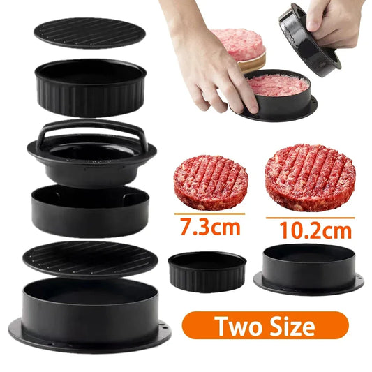 Hamburger Meat Press Maker Round Shape Non-Stick Stuffed Burger Patties Beef Grill Pie Press Mould Maker Kitchen Accessories