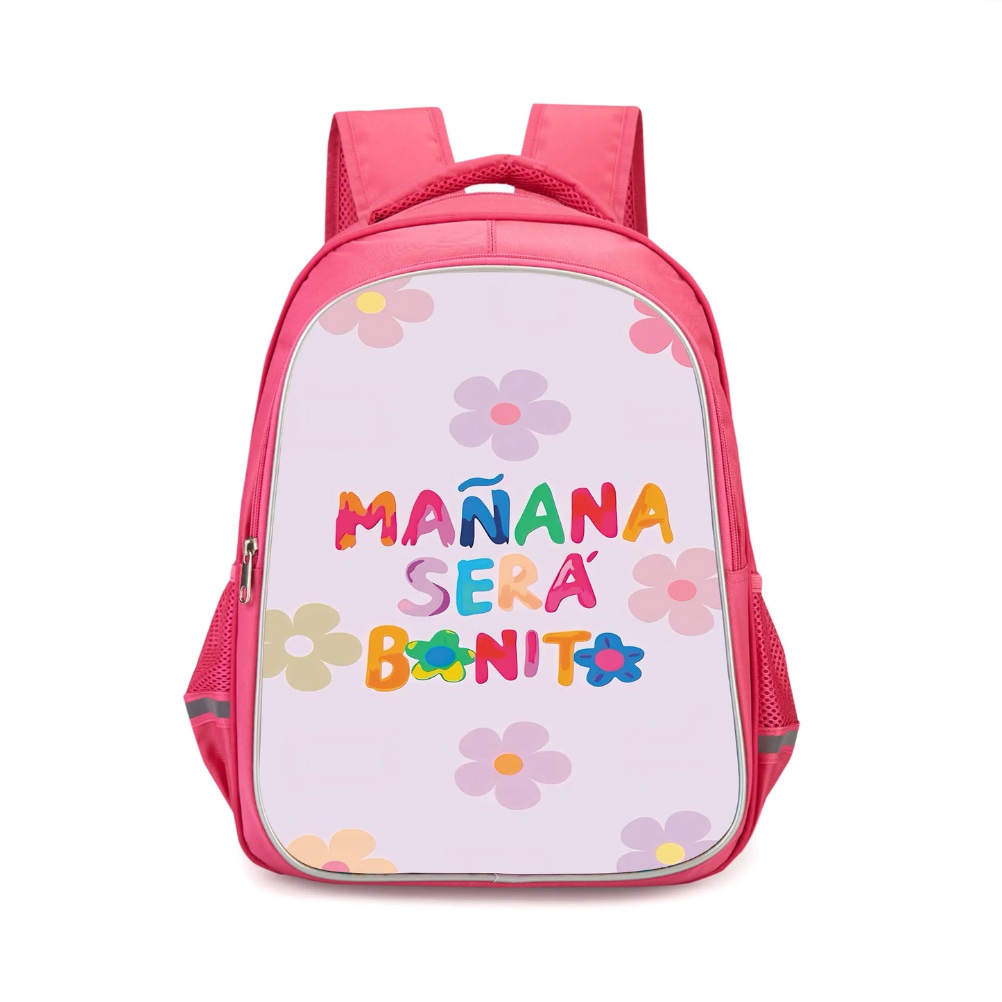 Karol G Manana Sera Bonito Child Backpacks Girls Student Birthday Gift School Bags Camping Durable Rucksack