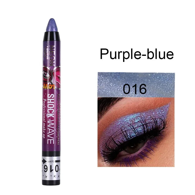 2 In 1  Eyeshadow Lipstick Stick Pencil Waterproof Glitter Matte Eye Shadow Makeup Pigment  Eyeshadow Pen