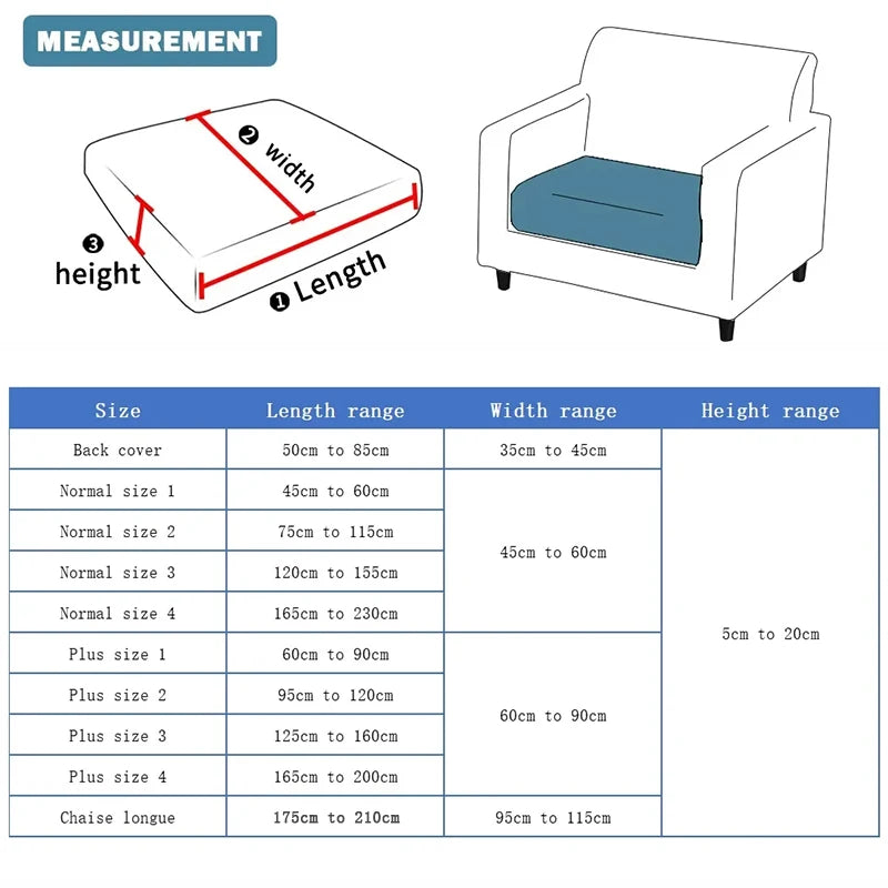 Waterproof Jacquard Sofa Couch Cover For Living Room Stretch L Shape Sofa Cover Adjustable Sofa Slipcover Home Decor Removable